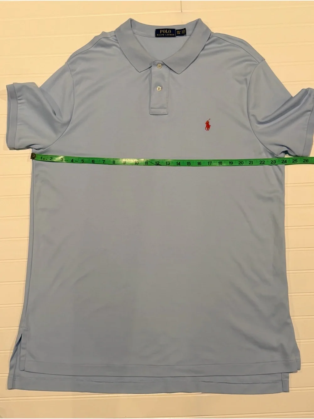 Polo Ralph Lauren Men's Classic Fit Polo Shirt Light Blue Red Pony. XXL
